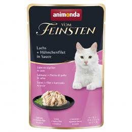 Sparpaket  animonda vom Feinsten Pouch 36 x 50 g - Lachs + Hühnchenfilet in Sauce