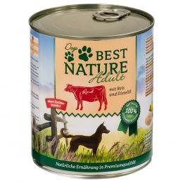 Sparpaket Best Nature Dog Adult 12 x 800 g - Rind, Reis & Distelöl