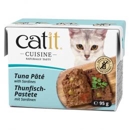 Sparpaket Catit Cuisine Pastete 24 x 95 g - Thunfisch mit Sardinen