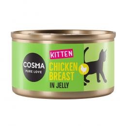 Sparpaket Cosma Original Kitten 24 x 85 g - Hühnchenbrust