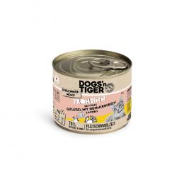 Sparpaket Dogs'n Tiger Schlemmermenü 12 x 200 g - Geflügel mit Huhn