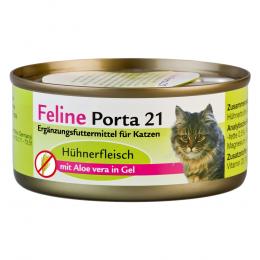 Sparpaket Feline Porta 24 x 156 g - Hühnerfleisch mit Aloe (getreidefrei)