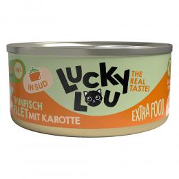 Angebot für Sparpaket Lucky Lou Extrafood Filet in Brühe 36 x 70 g - Thunfisch & Karotte - Kategorie Katze / Katzenfutter nass / Lucky Lou / Adult Extrafood.  Lieferzeit: 1-2 Tage -  jetzt kaufen.
