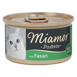 Sparpaket Miamor Pastete 24 x 85 g Katzenfutter - Fasan