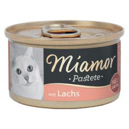 Sparpaket Miamor Pastete 24 x 85 g Katzenfutter - Lachs