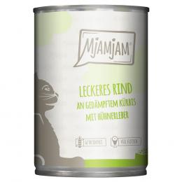 Sparpaket MjAMjAM 24 x 400 g - leckeres Rind an gedämpftem Kürbis