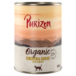 Angebot für Sparpaket Purizon Organic 12 x 400 g - Huhn und Gans mit Kürbis - Kategorie Katze / Katzenfutter nass / Purizon / Sparpakete.  Lieferzeit: 1-2 Tage -  jetzt kaufen.