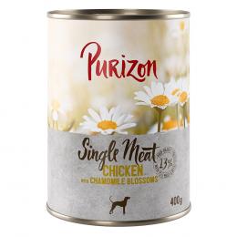 Sparpaket Purizon Single Meat 12 x 400 g - Huhn mit Kamillenblüten