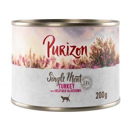 Angebot für Sparpaket Purizon Single Meat 24 x 200 g - Pute mit Heidekrautblüten - Kategorie Katze / Katzenfutter nass / Purizon / Sparpakete.  Lieferzeit: 1-2 Tage -  jetzt kaufen.