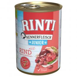 Angebot für Sparpaket RINTI Kennerfleisch 24 x 400g - Junior: Rind - Kategorie Hund / Hundefutter nass / RINTI / RINTI Kennerfleisch.  Lieferzeit: 1-2 Tage -  jetzt kaufen.