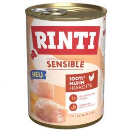 Sparpaket RINTI Sensible 12 x 400 g - Huhn & Karotte