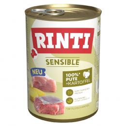 Sparpaket RINTI Sensible 12 x 400 g - Pute & Kartoffel