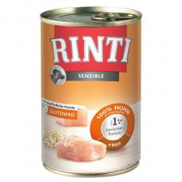 Angebot für Sparpaket RINTI Sensible 24 x 400g - Huhn & Reis - Kategorie Hund / Hundefutter nass / RINTI / Rinti Sensible.  Lieferzeit: 1-2 Tage -  jetzt kaufen.