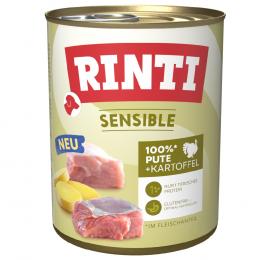 Sparpaket RINTI Sensible 24 x 800g - Pute & Kartoffel