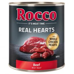 Sparpaket Rocco Real Hearts 24 x 800 g / 400 g - 24 x 800 g: Rind