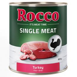 Sparpaket Rocco Single Meat 24 x 400 g / 800 g Pute: 24 x 800 g