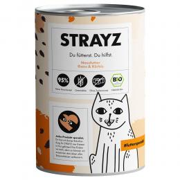 Angebot für Sparpaket STRAYZ BIO Katze 24 x 400 g - Bio-Gans & Bio-Kürbis - Kategorie Katze / Katzenfutter nass / STRAYZ / -.  Lieferzeit: 1-2 Tage -  jetzt kaufen.