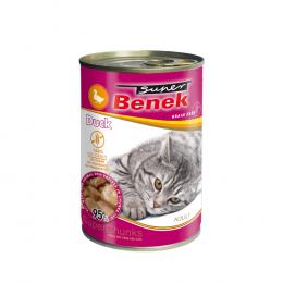 Sparpaket Super Benek Getreidefrei Chunks 20 x 415 g - Ente in Sauce