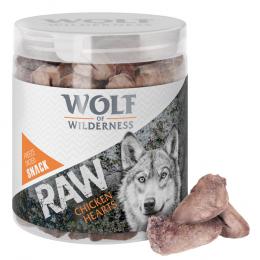 Sparpaket Wolf of Wilderness - RAW Snacks (gefriergetrocknet) - Hühnerherzen 4 x 70 g