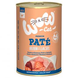 Sparpaket WOW Cat Adult 12 x 400 g - Huhn & Lachs