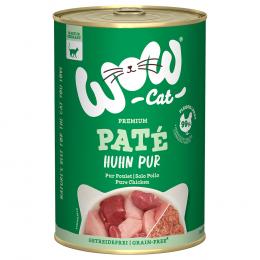 Sparpaket WOW Cat Adult 12 x 400 g - Huhn Pur