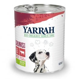 Sparpaket Yarrah Bio 12 x 820 g - Bio-Rind mit Bio-Brennnesseln & Bio-Tomate in Soße