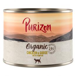 Sparpakete Purizon Organic 12 x 200 g - Huhn und Gans mit Kürbis