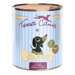 Terra Canis Welpenmenü 6 x 800 g - Huhn mit Kürbis, Kamille & Tomate