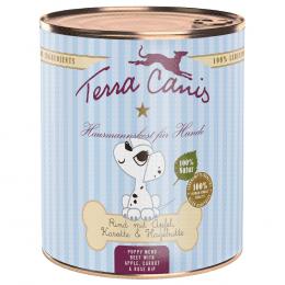 Angebot für Terra Canis Welpenmenü 6 x 800 g - Rind mit Apfel, Karotte und Hagebutte - Kategorie Hund / Hundefutter nass / Terra Canis / Welpenfutter.  Lieferzeit: 1-2 Tage -  jetzt kaufen.