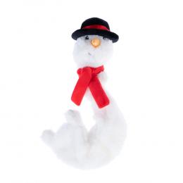 TIAKI Hundespielzeug Schneemann mit Bungee Körper - L 36 x Ø 10 cm