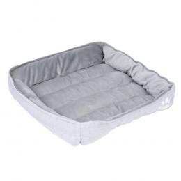 TIAKI Kuschelbett Basic Grau - Größe M: L 78 x B 55 x H 16 cm