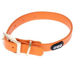 TIAKI Wasserabweisendes PVC-Halsband, orange - Größe L: 34-56 cm Halsumfang