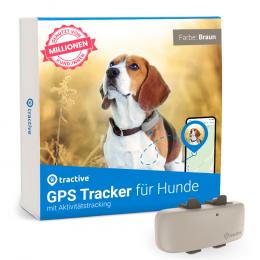 Tractive GPS Tracker für Hunde - braun