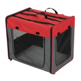 Transporthütte First Class Basic - B 46 x T 61 x H 53,5 cm, rot/grau (Größe M)