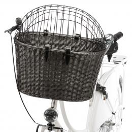 Trixie Front Fahrradkorb aus Polyrattan - L 44 x B 34 x H 41 cm
