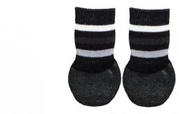 Trixie Schwarze, Rutschfeste Hundesocken Xl