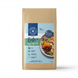 Trockenfutter Superfood Ente mit Pastinaken, Rote Beete, Orange, Spargel und Kürbis für Hunde - 2kg