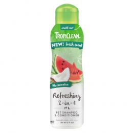 TropiClean Refreshing 2-in-1 Shampoo & Conditioner Wassermelone - 355 ml