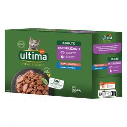 Ultima Cat Fit & Delicious 48 x 85 g - Lachs & Thunfisch