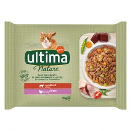 Ultima Cat Nature 4 x 85 g - Rind & Truthahn