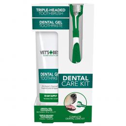 Vet's Best® Zahnpflege Set für Hunde - Zahnbürste und Zahnpasta (100 g)