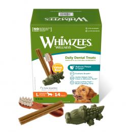 Whimzees by Wellness Hundesnacks zum Sonderpreis! - Mixbox: Größe L: für große Hunde (18 - 27 kg, 14 Stück)