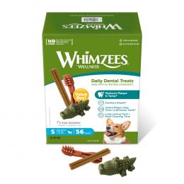 Whimzees by Wellness Hundesnacks zum Sonderpreis! - Mixbox: Größe S: für kleine Hunde (7 - 12 kg, 56 Stück)
