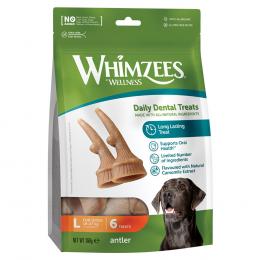 Whimzees by Wellness Hundesnacks zum Sonderpreis! - Occupy Antler: Größe L: für große Hunde: (6 Stück)