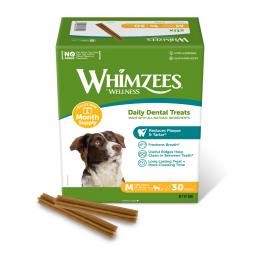 Whimzees by Wellness Monthly Stix Box - Größe M: für mittelgroße Hunde: (900 g, 30 Stück)