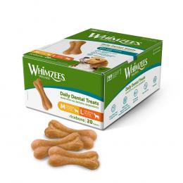 Whimzees by Wellness Ricebones - Größe M/L: für mittelgroße & große Hunde (12-27 kg, 20 Stück)
