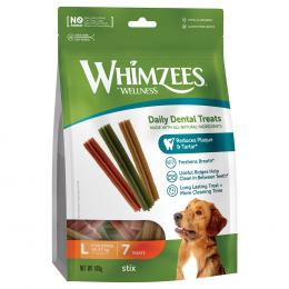 Whimzees by Wellness Stix für Hunde - Größe L: für große Hunde (18 - 27 kg, 7 Stück)