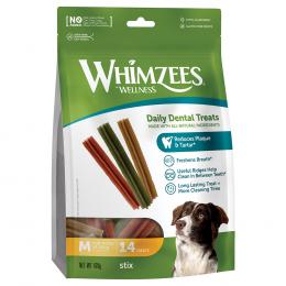 Whimzees by Wellness Stix für Hunde - Größe M: für mittelgroße Hunde (12 - 18 kg, 14 Stück)