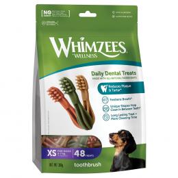 Whimzees by Wellness Toothbrush - Größe XS: für sehr kleine Hunde (2-7 kg, 48 Stück)