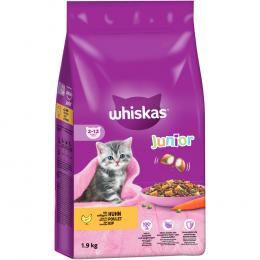 Whiskas Trockenfutter für Katzen zum Sonderpreis! - Junior Huhn (1,9 kg)